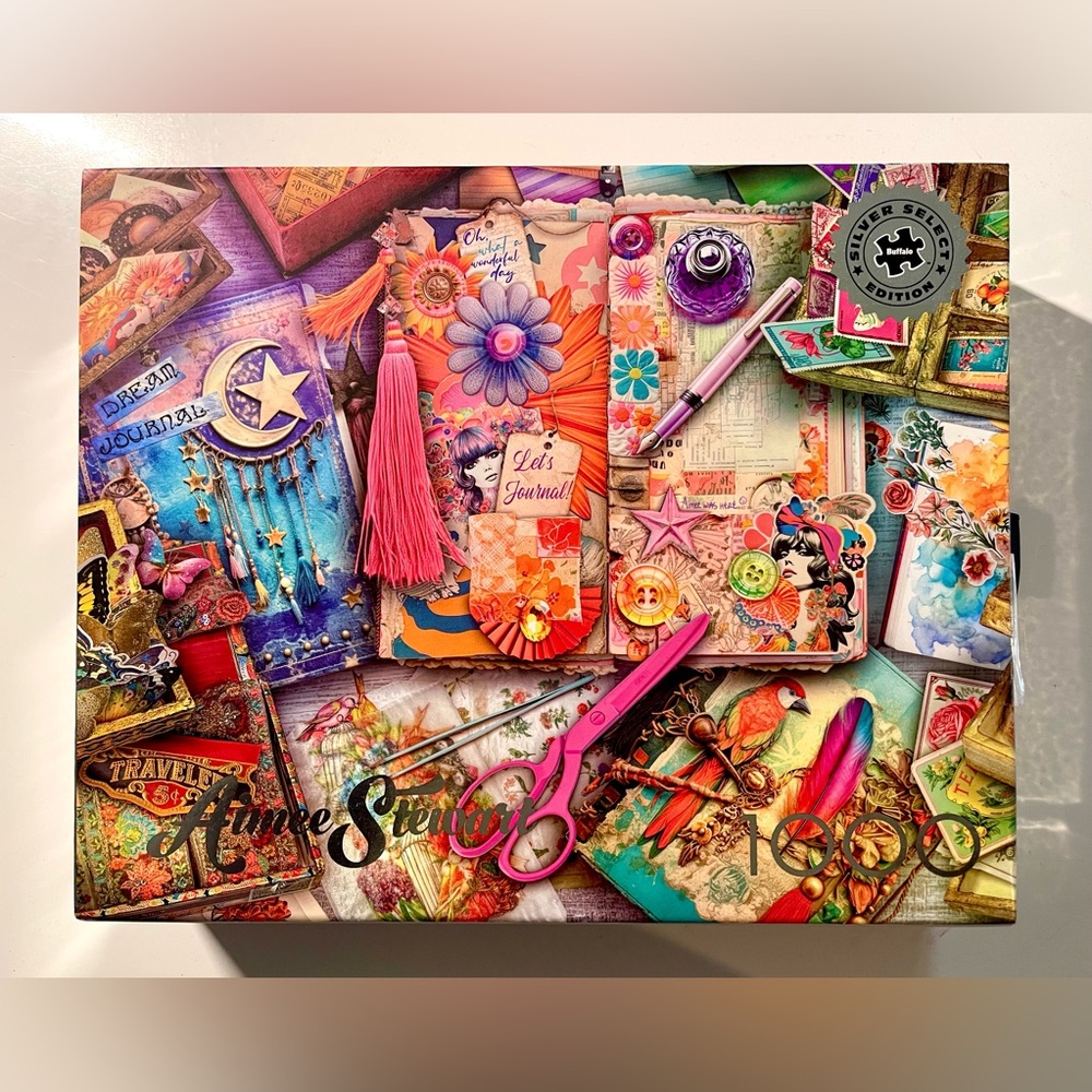 Buffalo Games - 1000 Piece Puzzle - The Junk Journaler’s Desk by Aimee Stewart